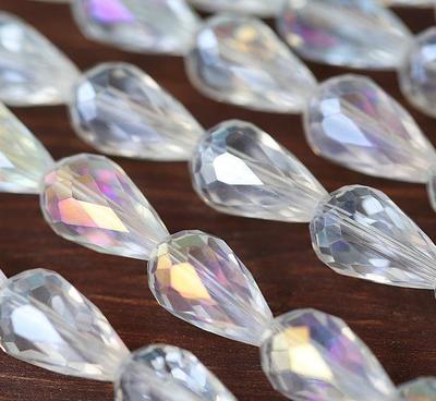 巧手串珠 白镀彩水晶珠水滴手工DIY教程与创意应用